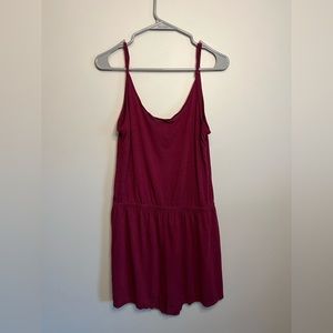 Burgundy Romper